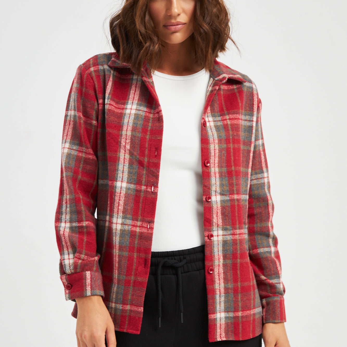 Сорочка тепла в клітинку