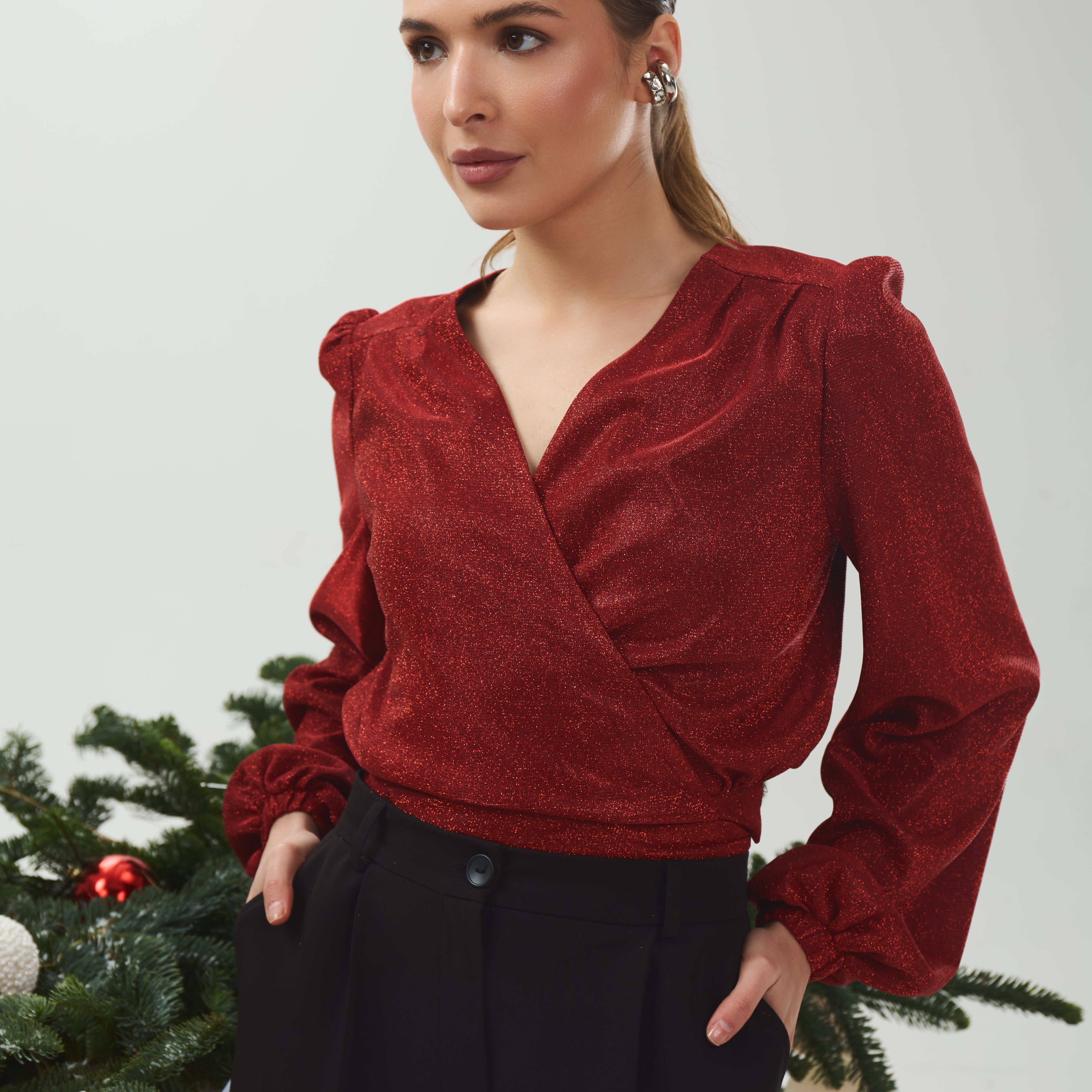 Блуза з блискітками