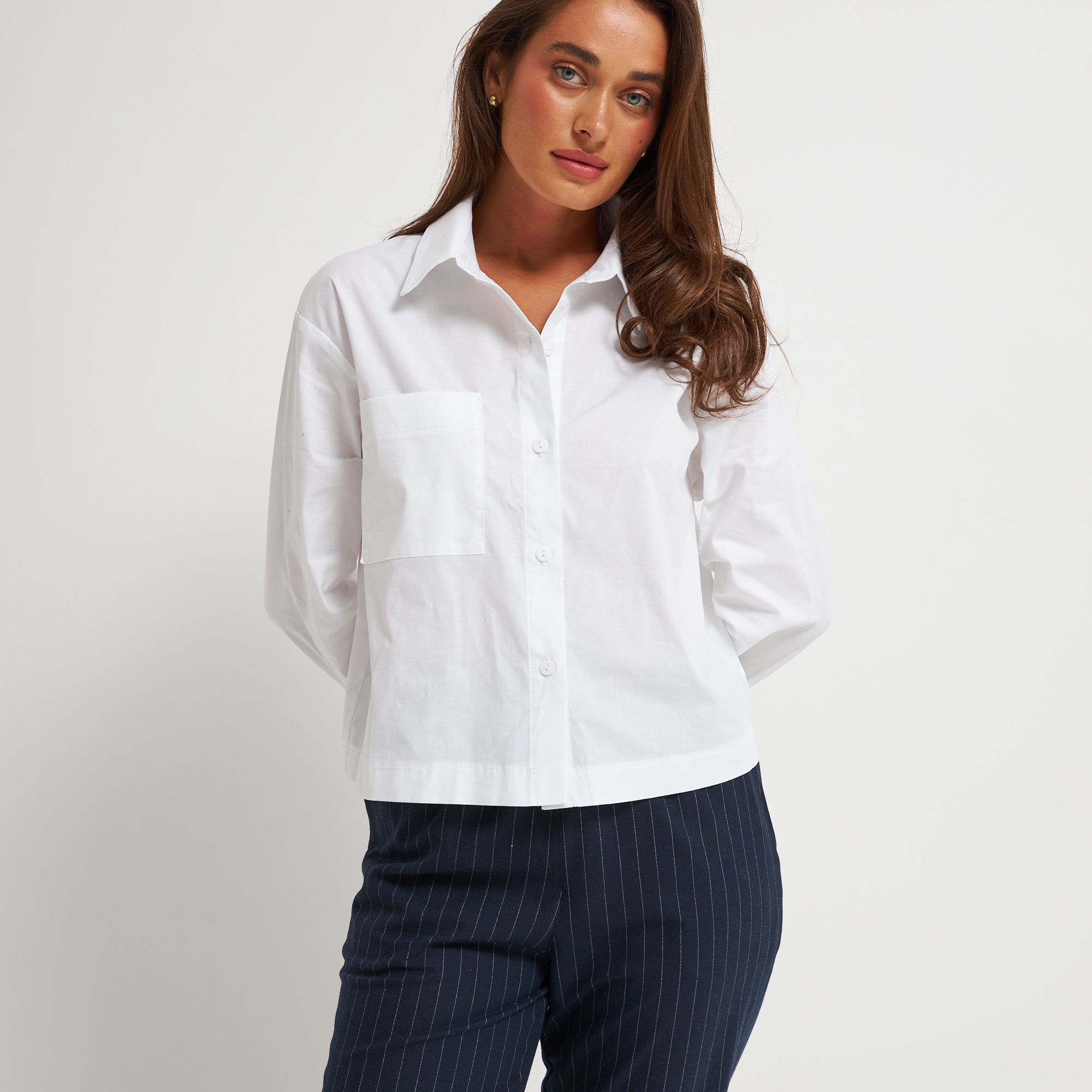 Сорочка з котону права кишеня