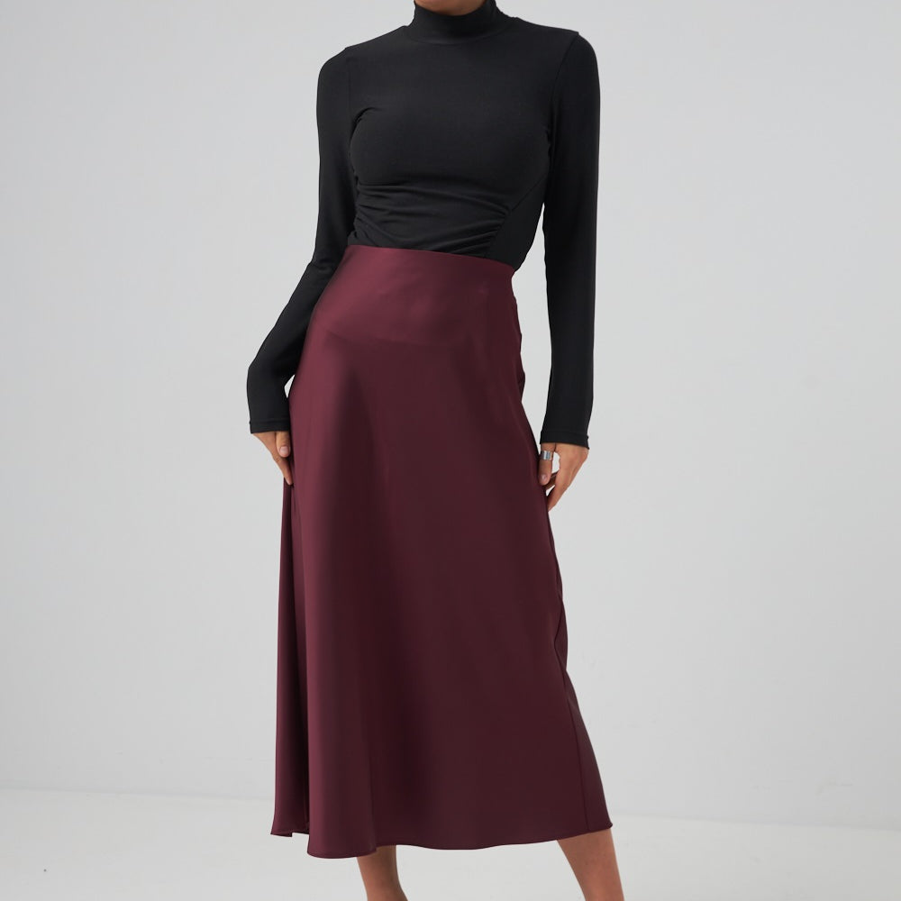 Спідниця максі з шовку