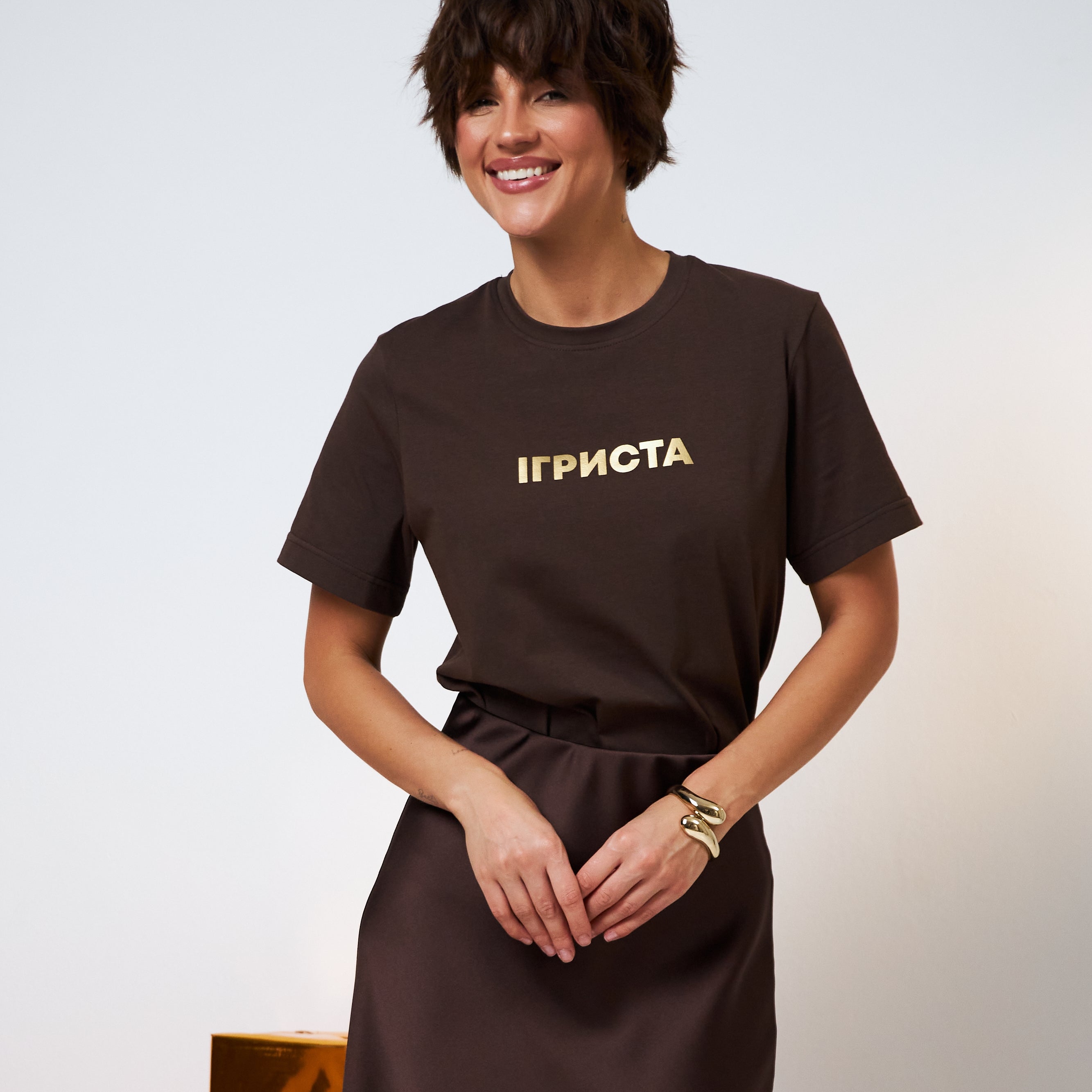 Футболка з Новорічним принтом "Ігриста"