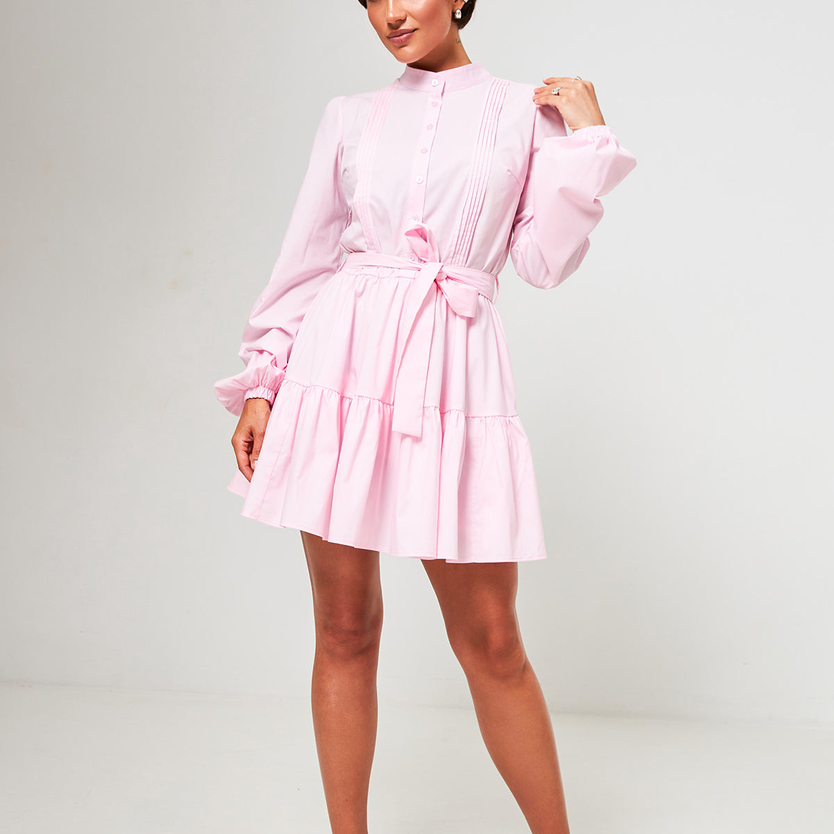 Сукня міні двоярусна