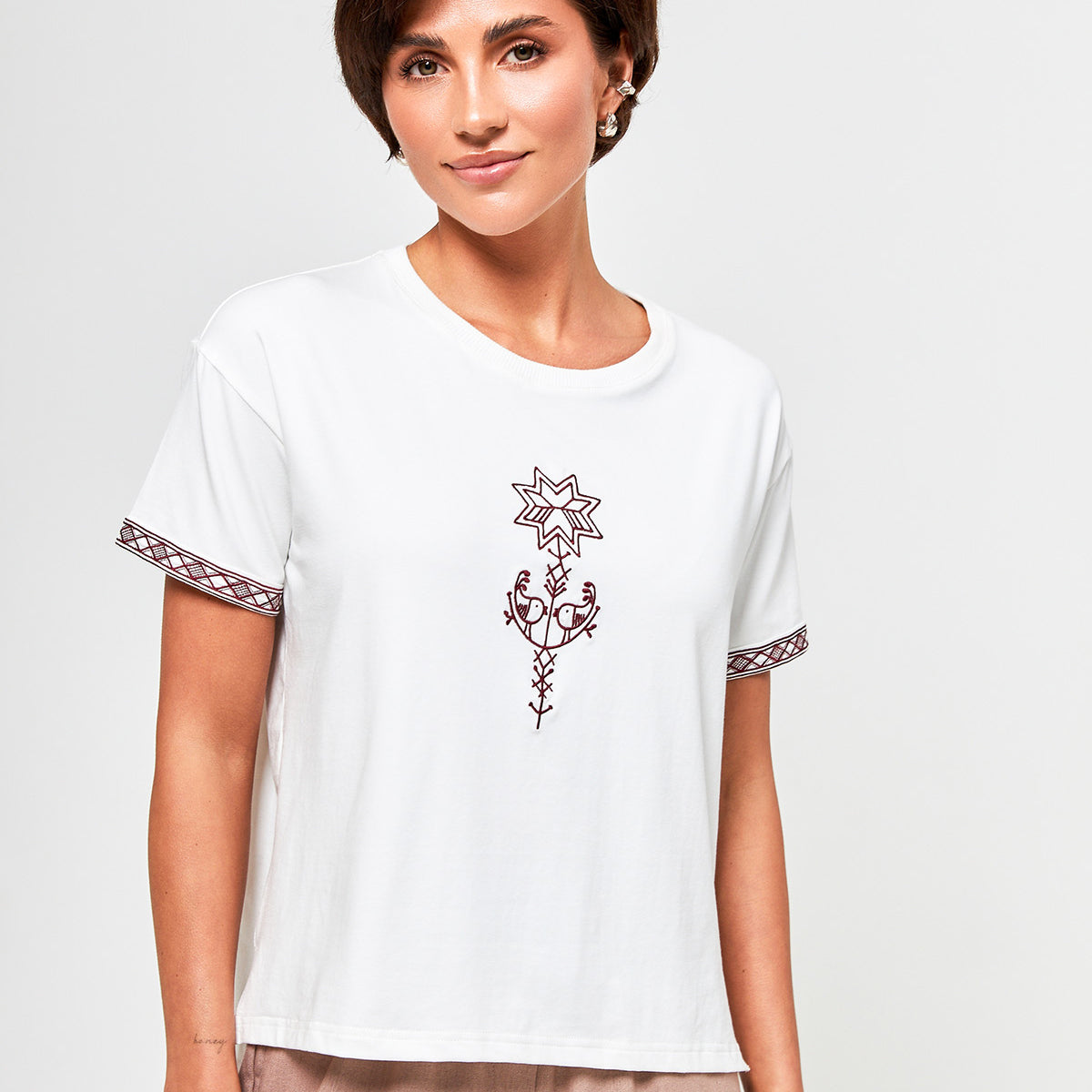 Футболка з вишивкою Петриківський розпис