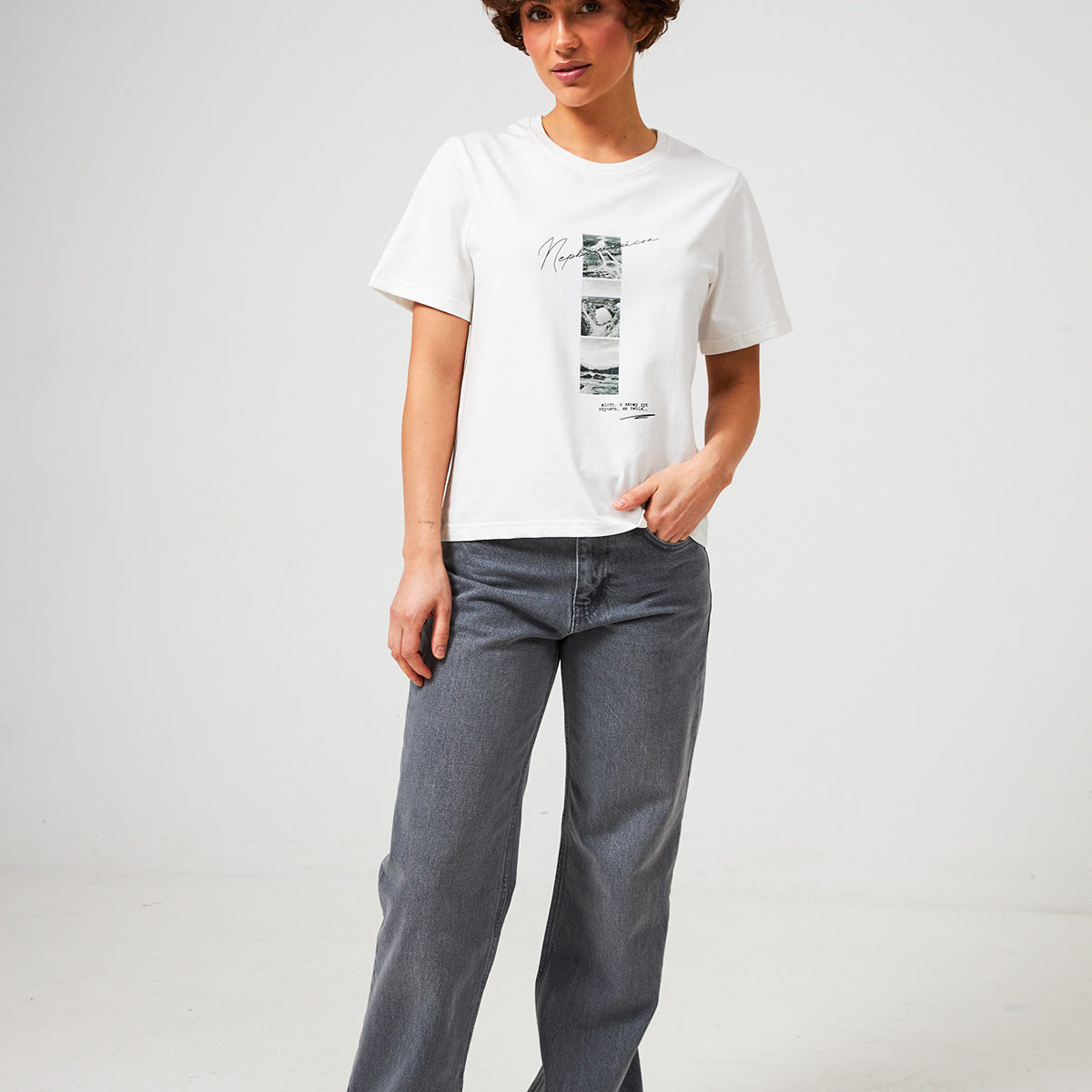 Джинси сірі прямі