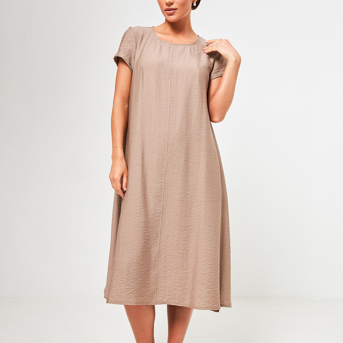 Сукня міді вільна лляна