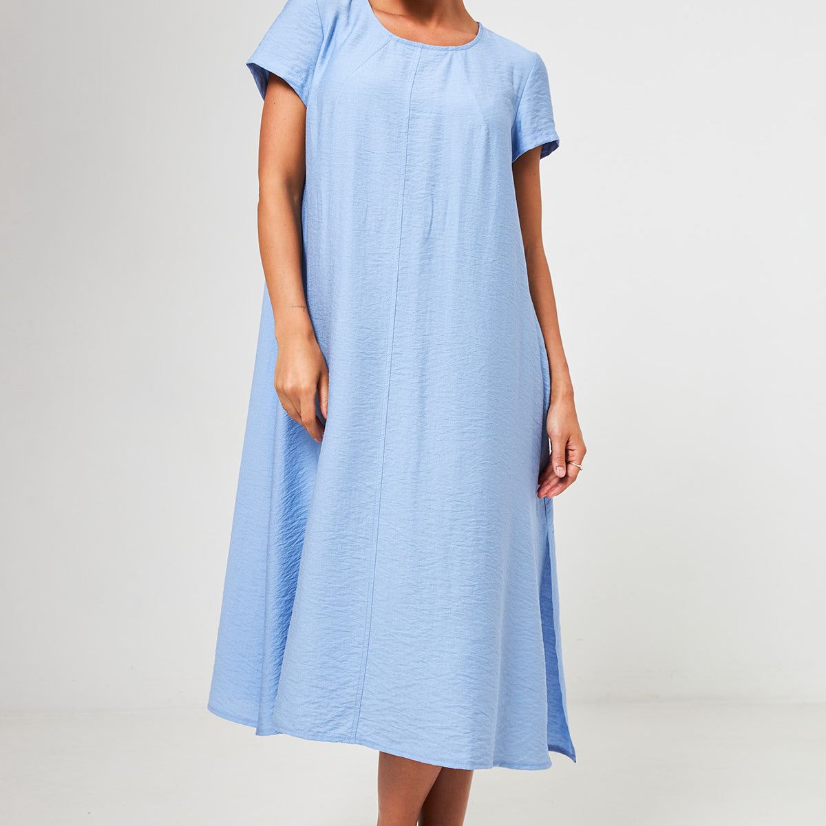 Сукня міді вільна лляна