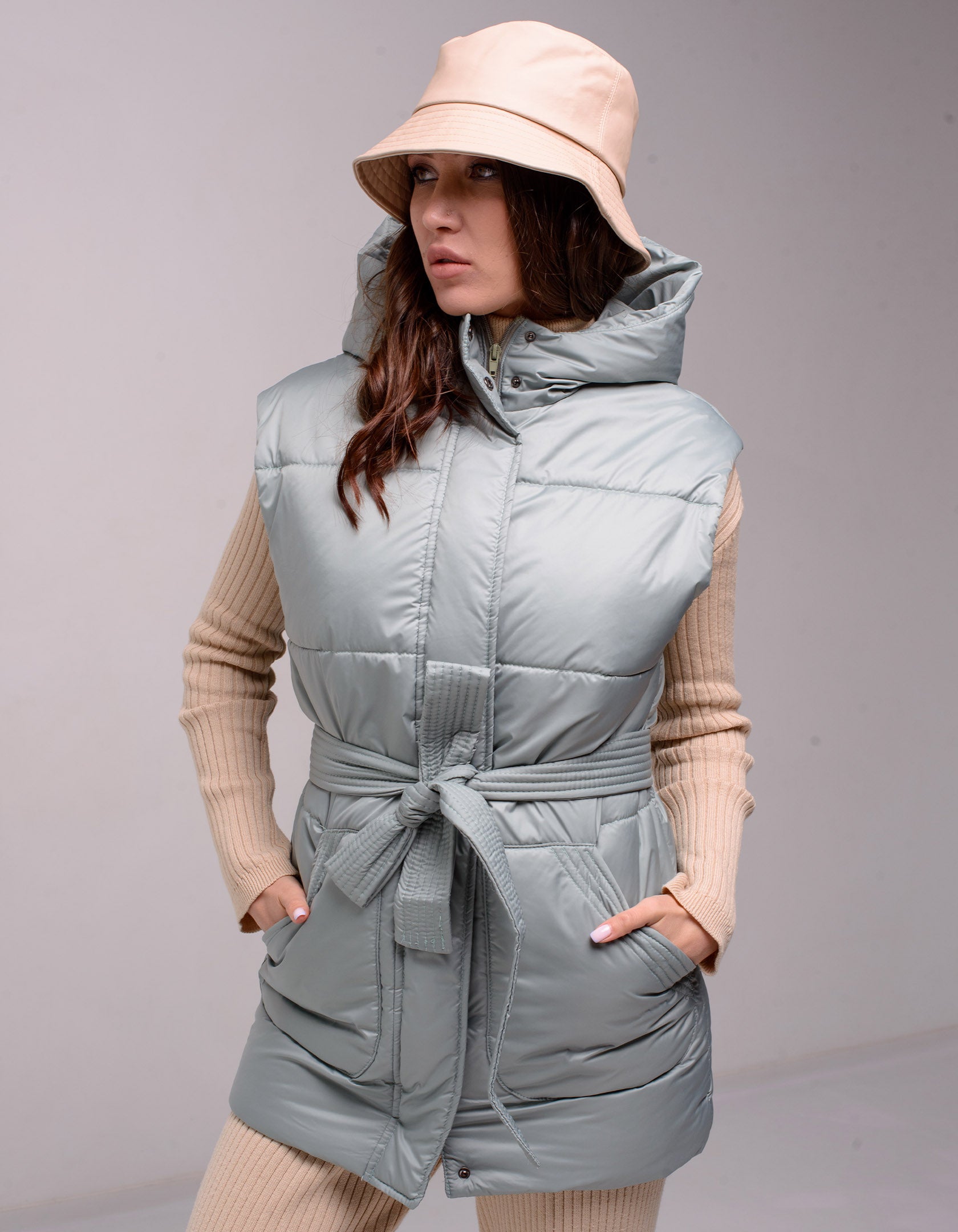 Безрукавка жіноча довга під пояс - Wear Me