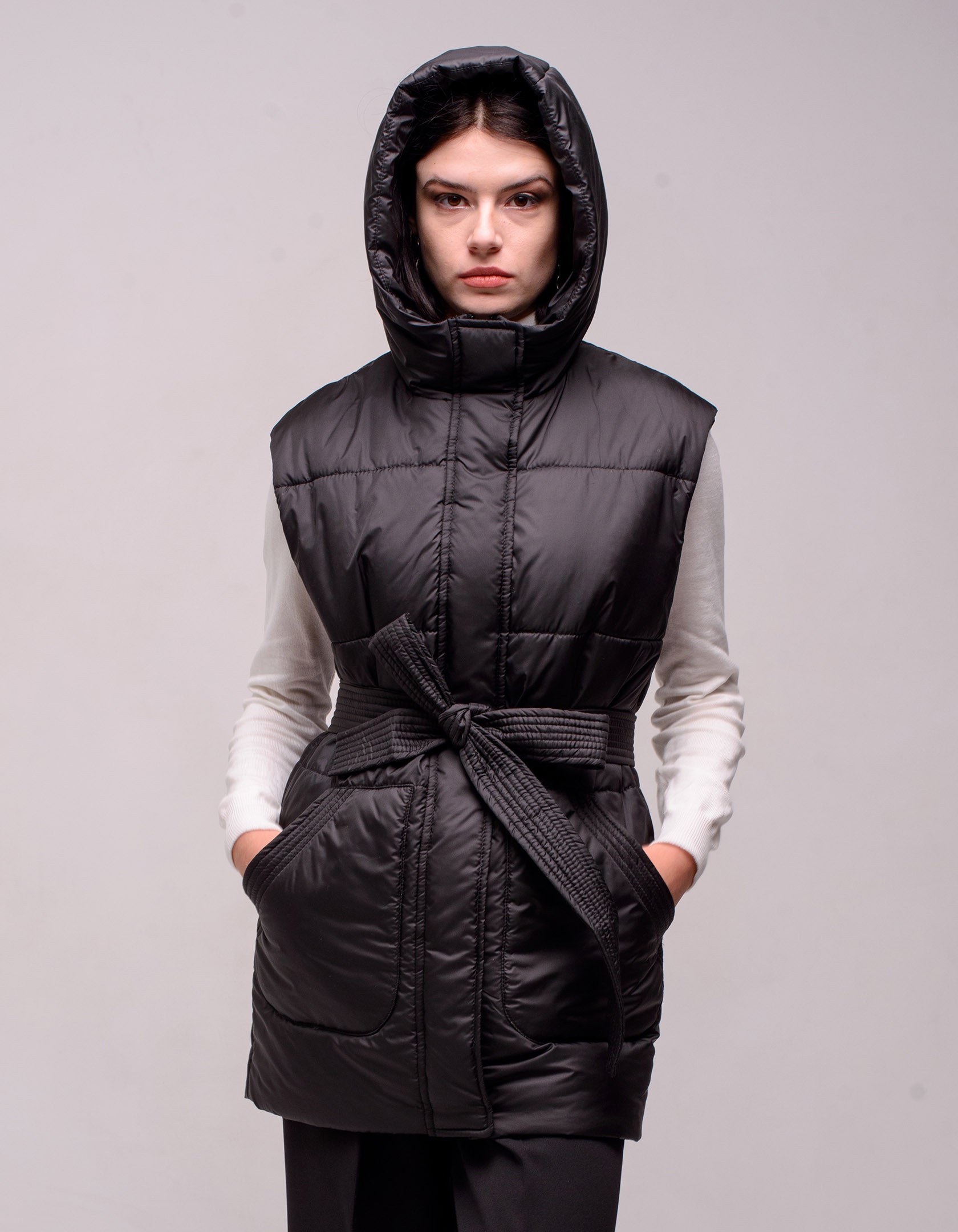 Безрукавка жіноча довга під пояс - Wear Me