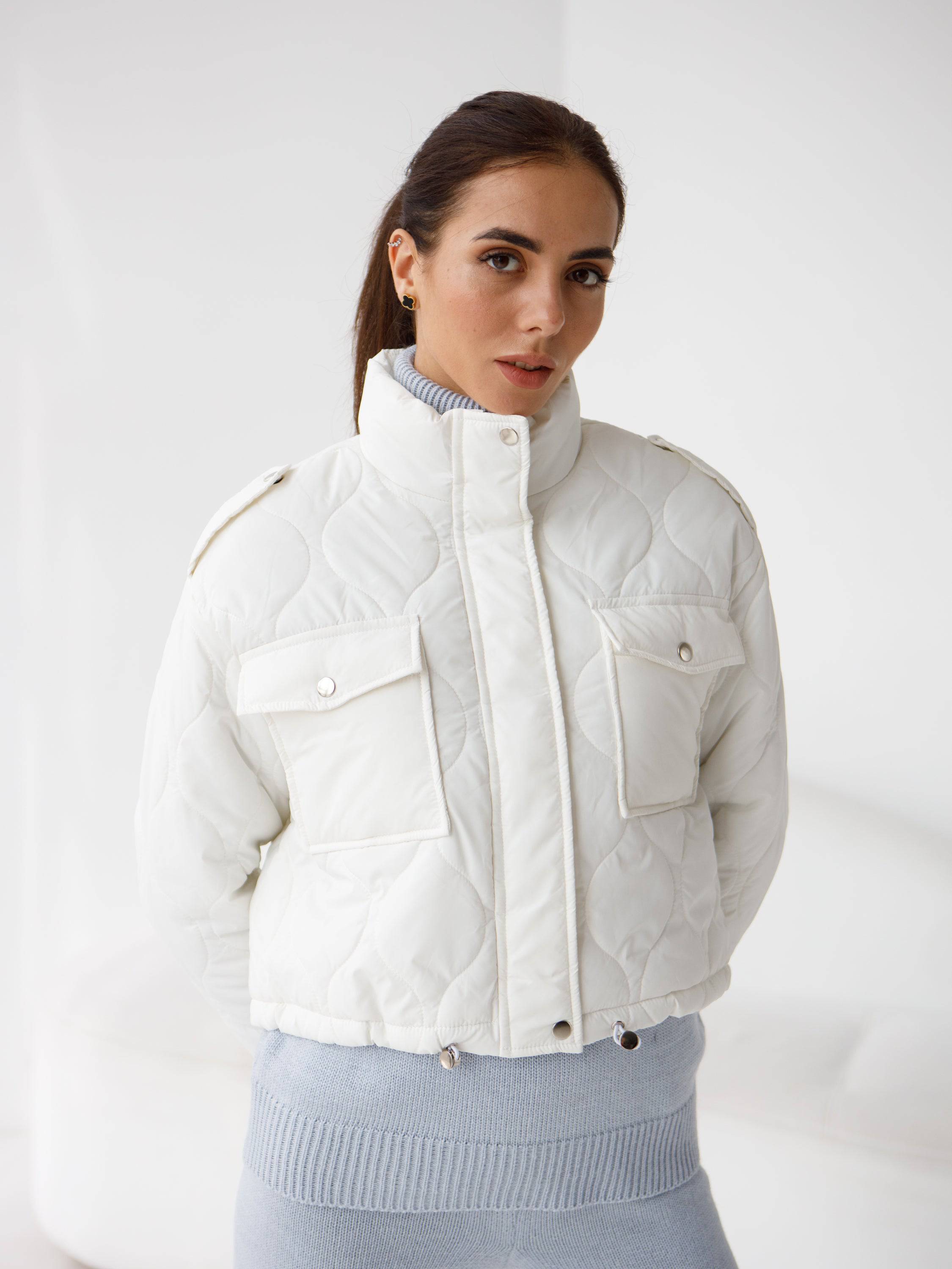 Куртка вкорочена з куліскою по низу - Wear Me