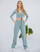 Штани жіночі прямі вільні з рубчику - Wear Me