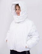 Куртка жіноча кокон легка з капюшоном - Wear Me