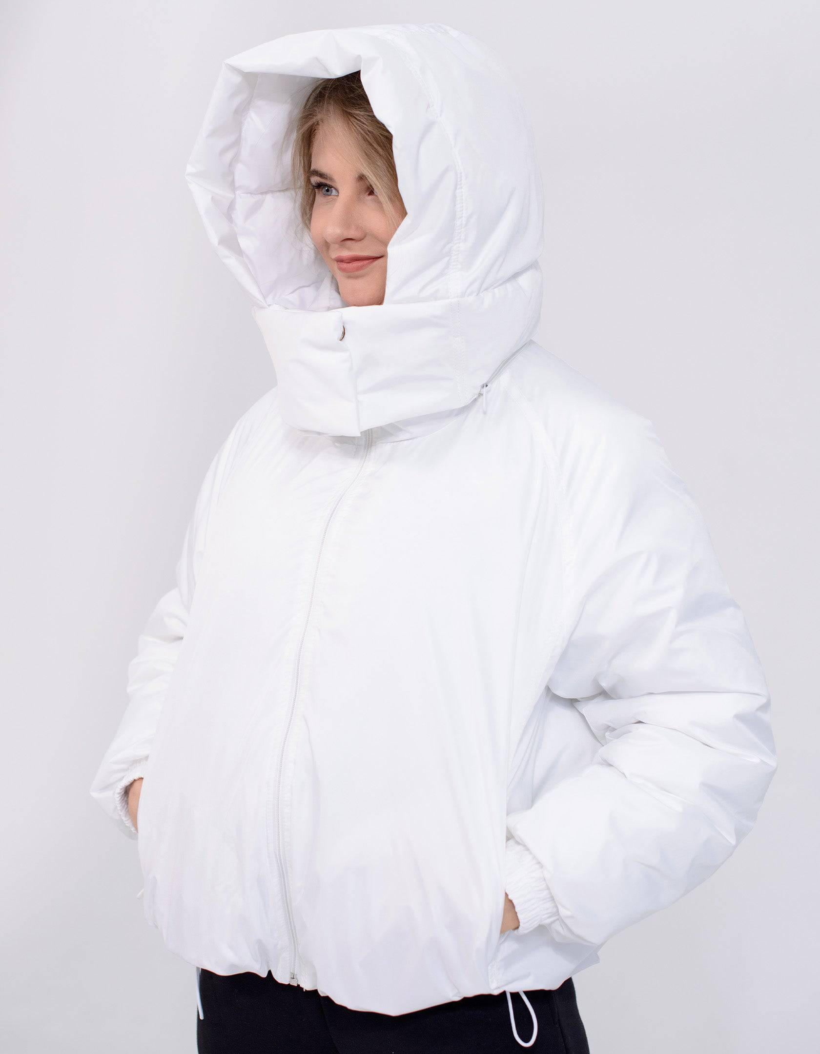 Куртка жіноча кокон легка з капюшоном - Wear Me