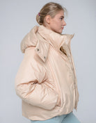 Куртка жіноча кокон легка з капюшоном - Wear Me