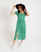 Сукня жіноча короткий рукав з розрізами штапель - Wear Me