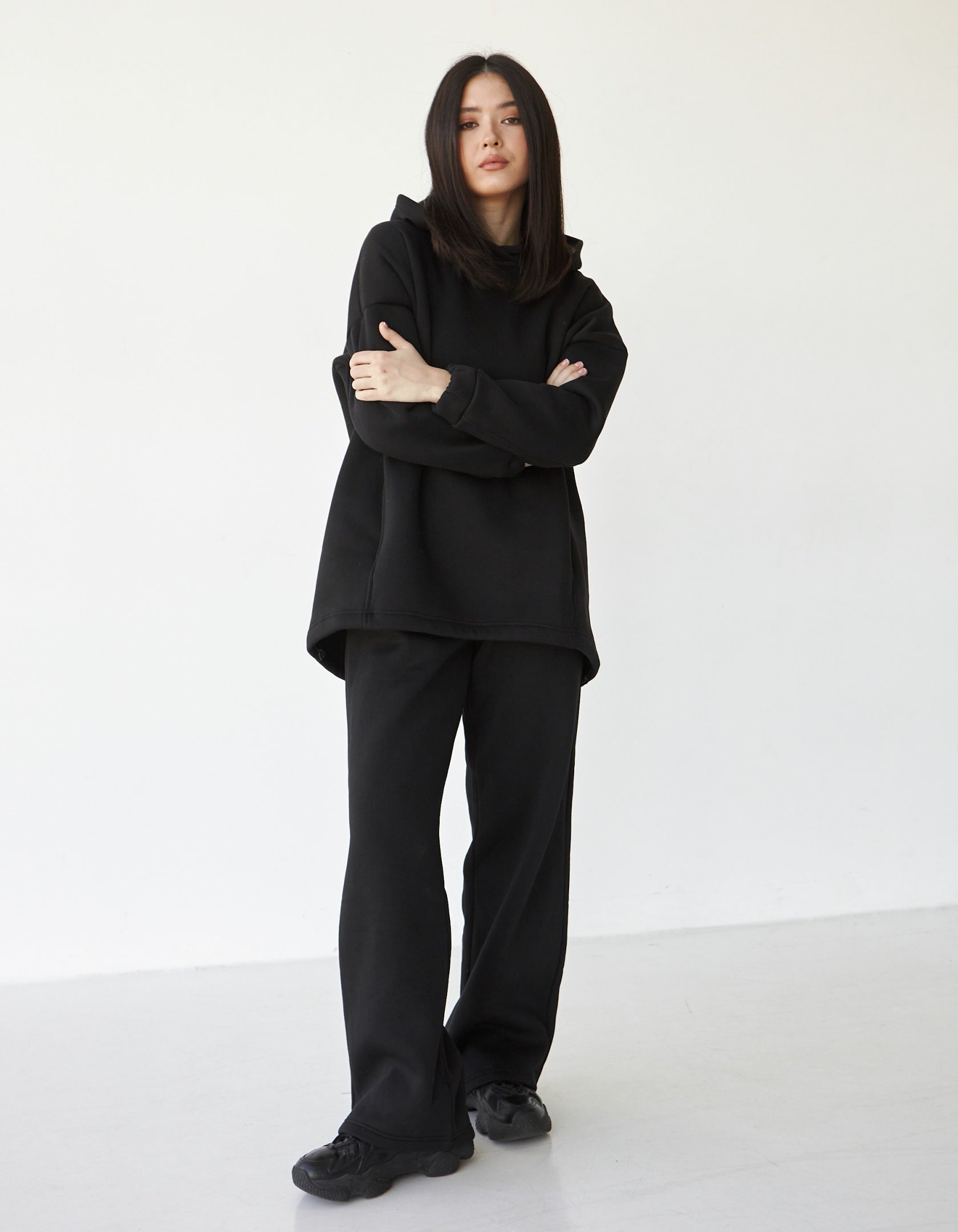 Штани жіночі спортивні теплі прямі трьохнитка начос - Wear Me