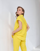 Сорочка жіноча літня зі спущеним плечем льон - Wear Me