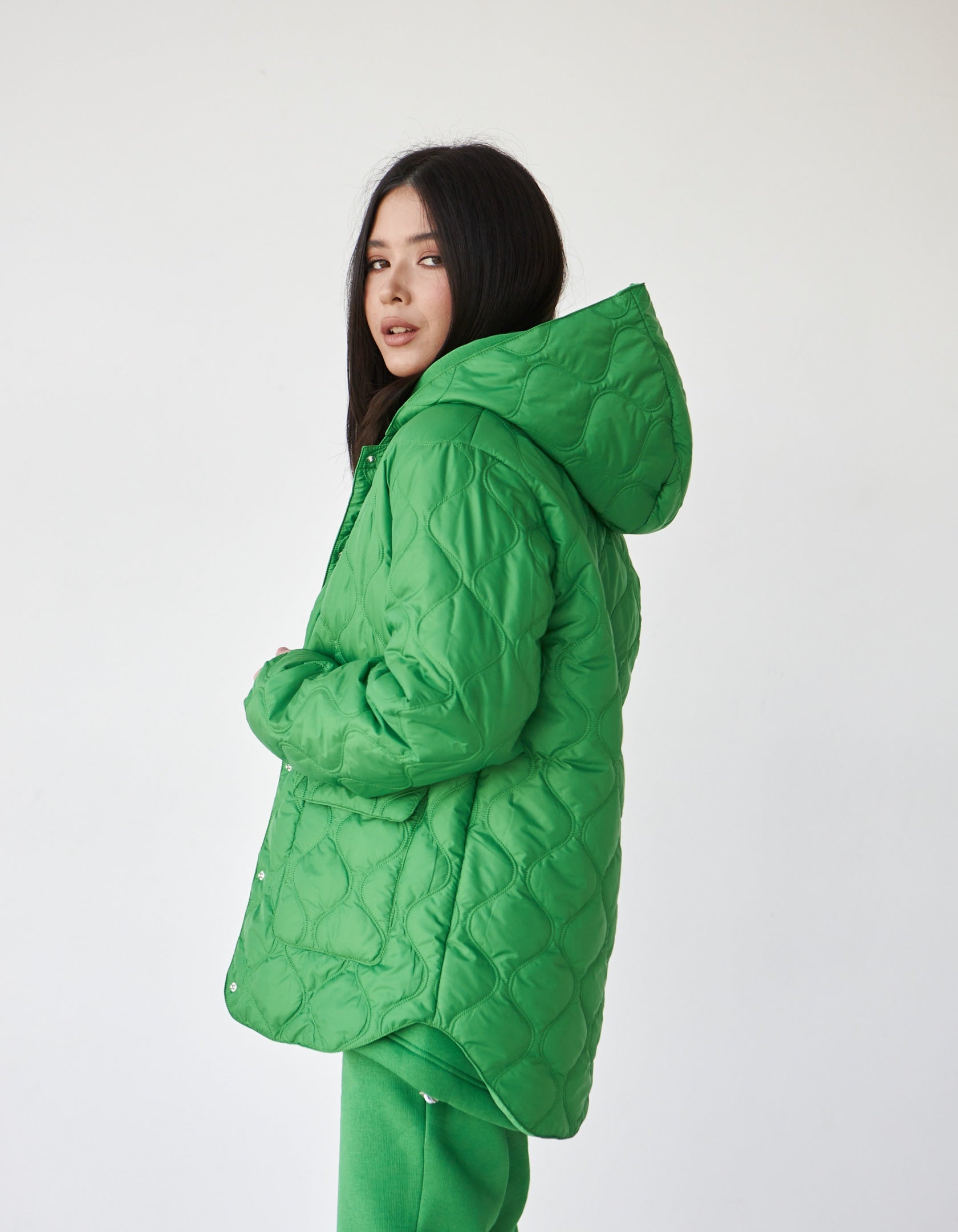 Куртка жіноча стьобана на кнопках - Wear Me