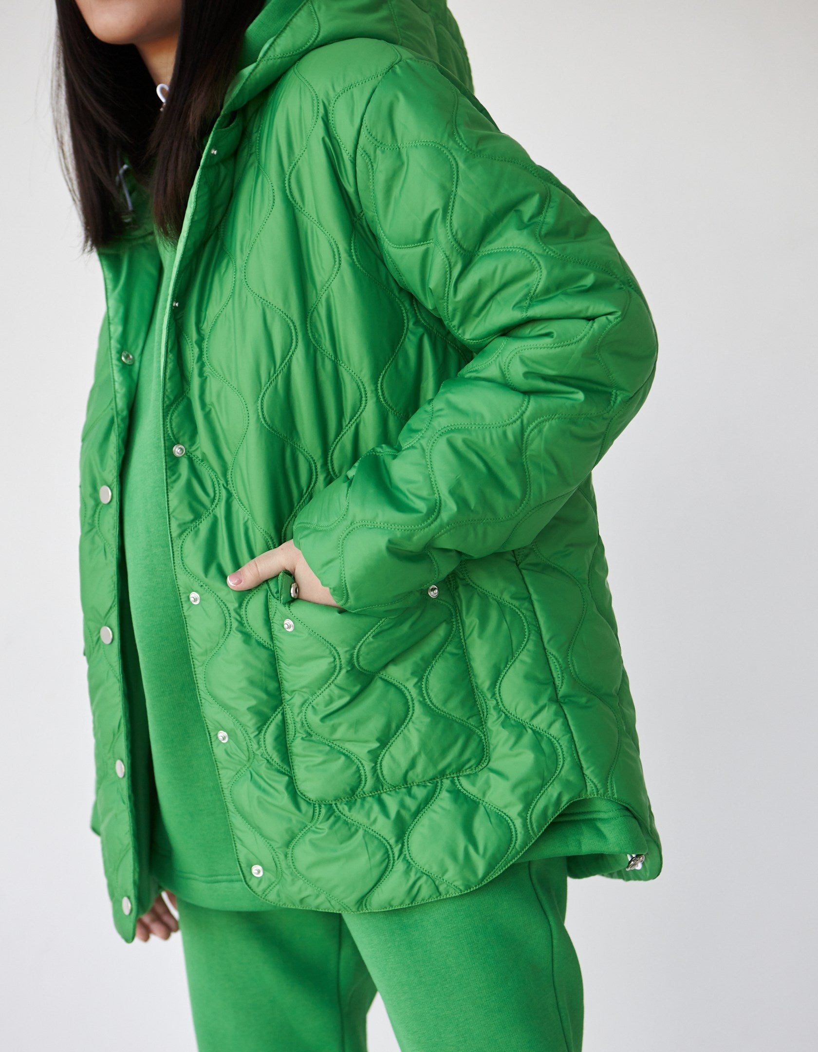 Куртка жіноча стьобана на кнопках - Wear Me