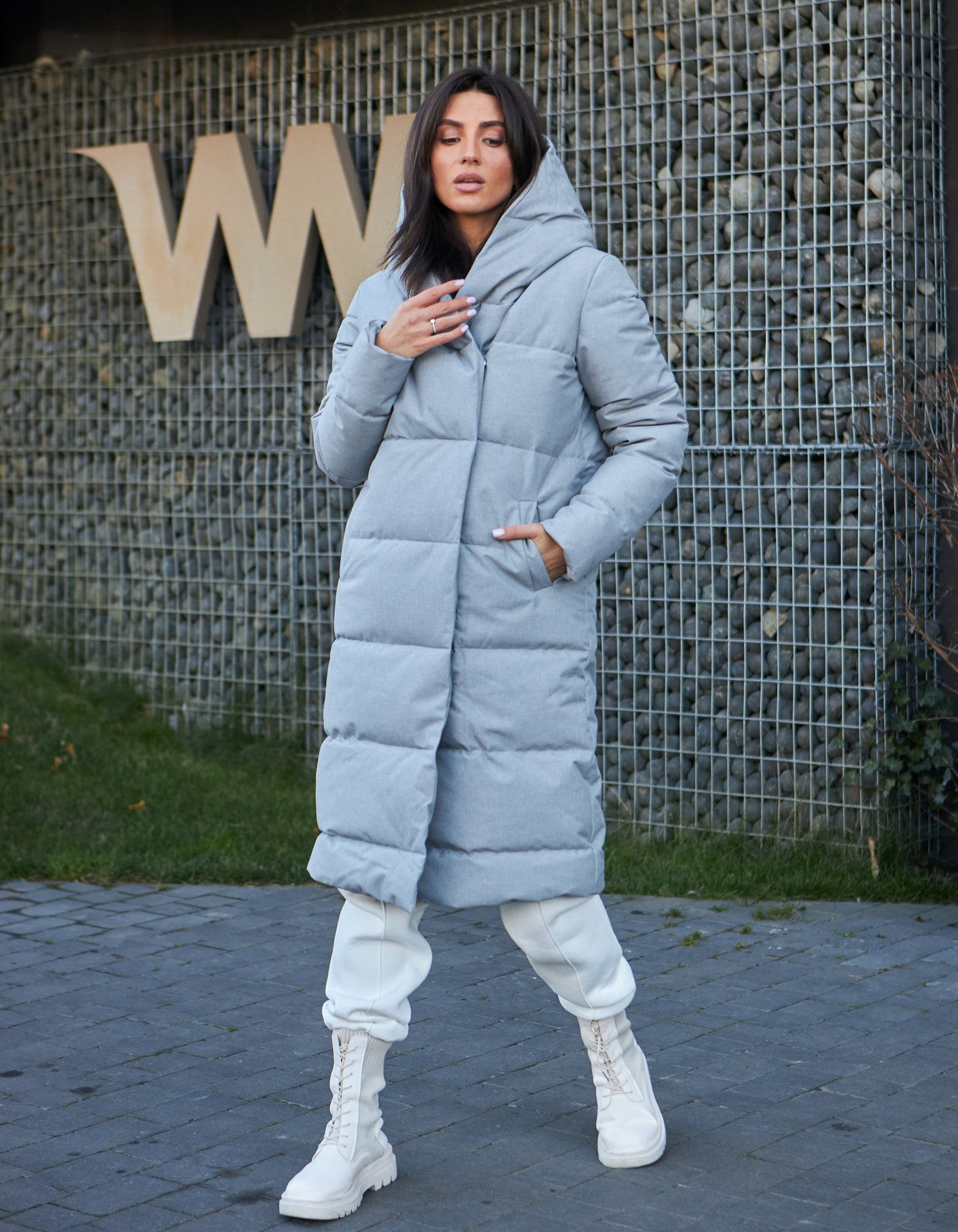 Пальто пуховик на кнопках - Wear Me