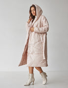 Пальто жіноче стьобане під пояс - Wear Me