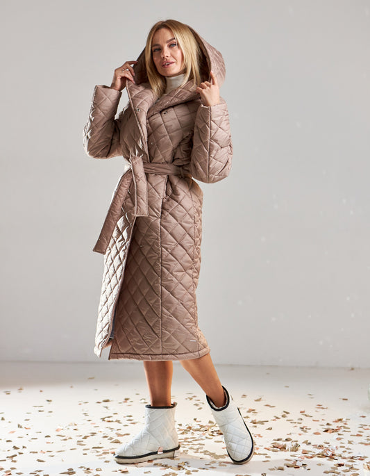 Пальто жіноче зимове стьобане