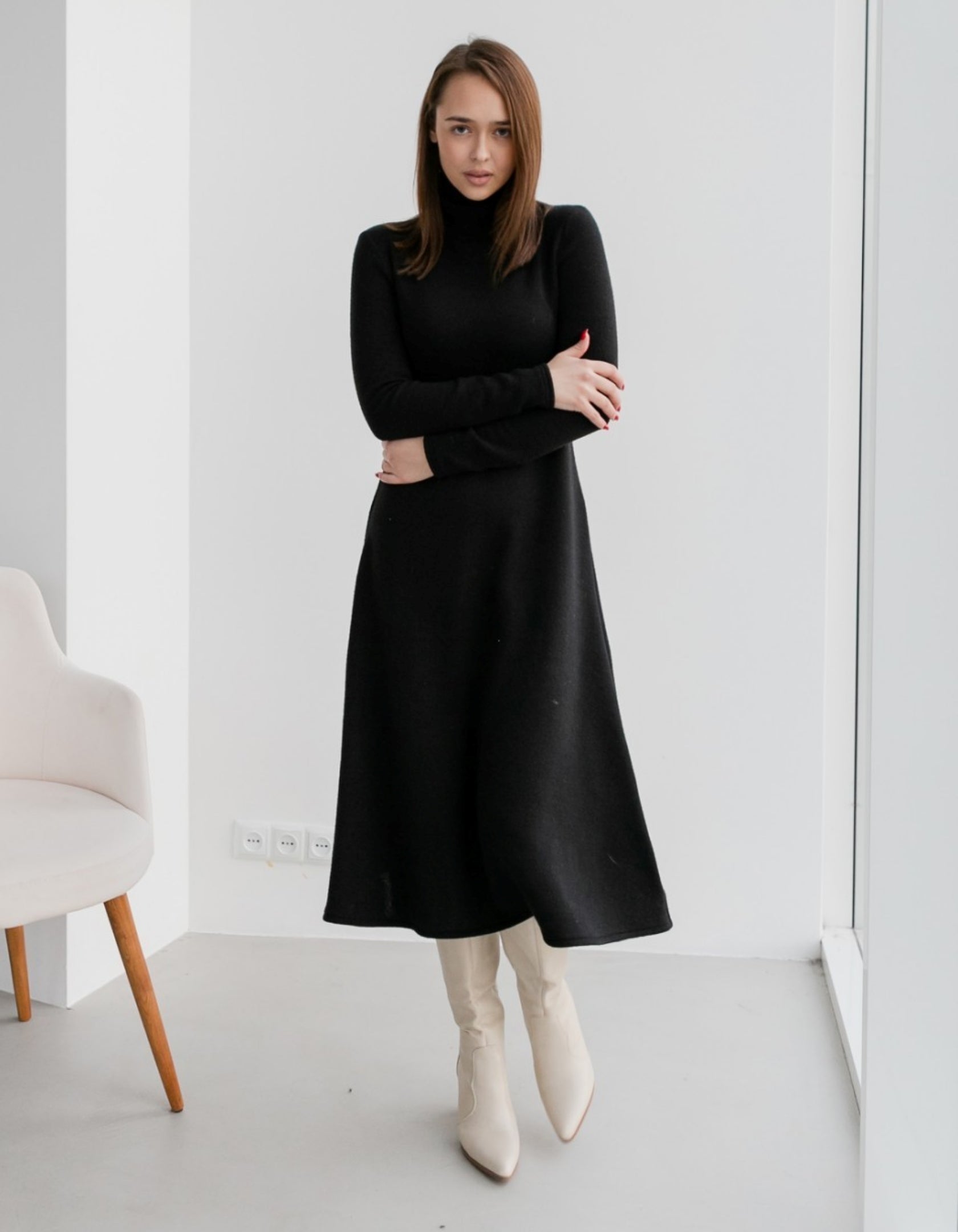 Сукня жіноча тепла довга з ангори - Wear Me