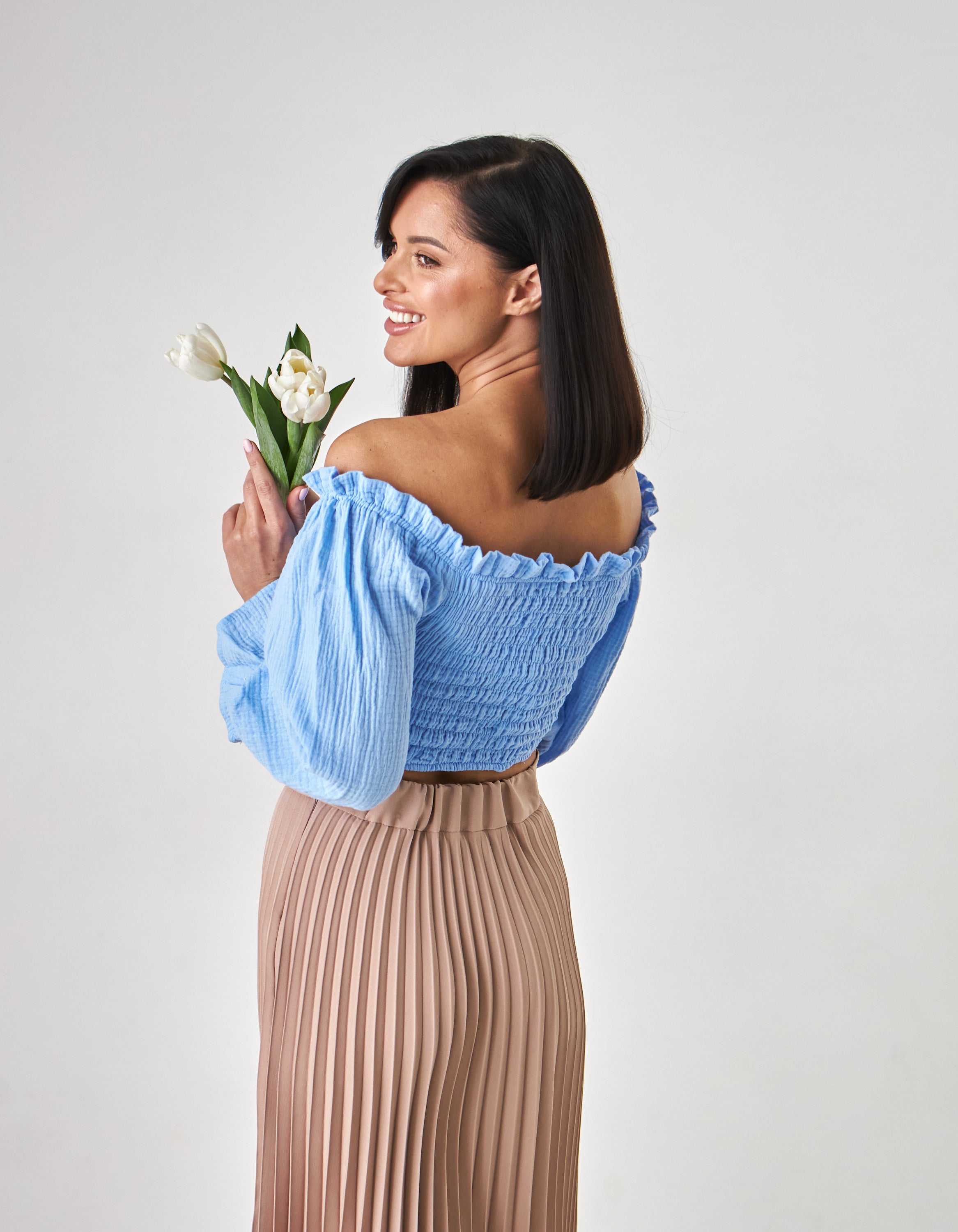 Блуза топ з резинкою по ліфу та спині - Wear Me