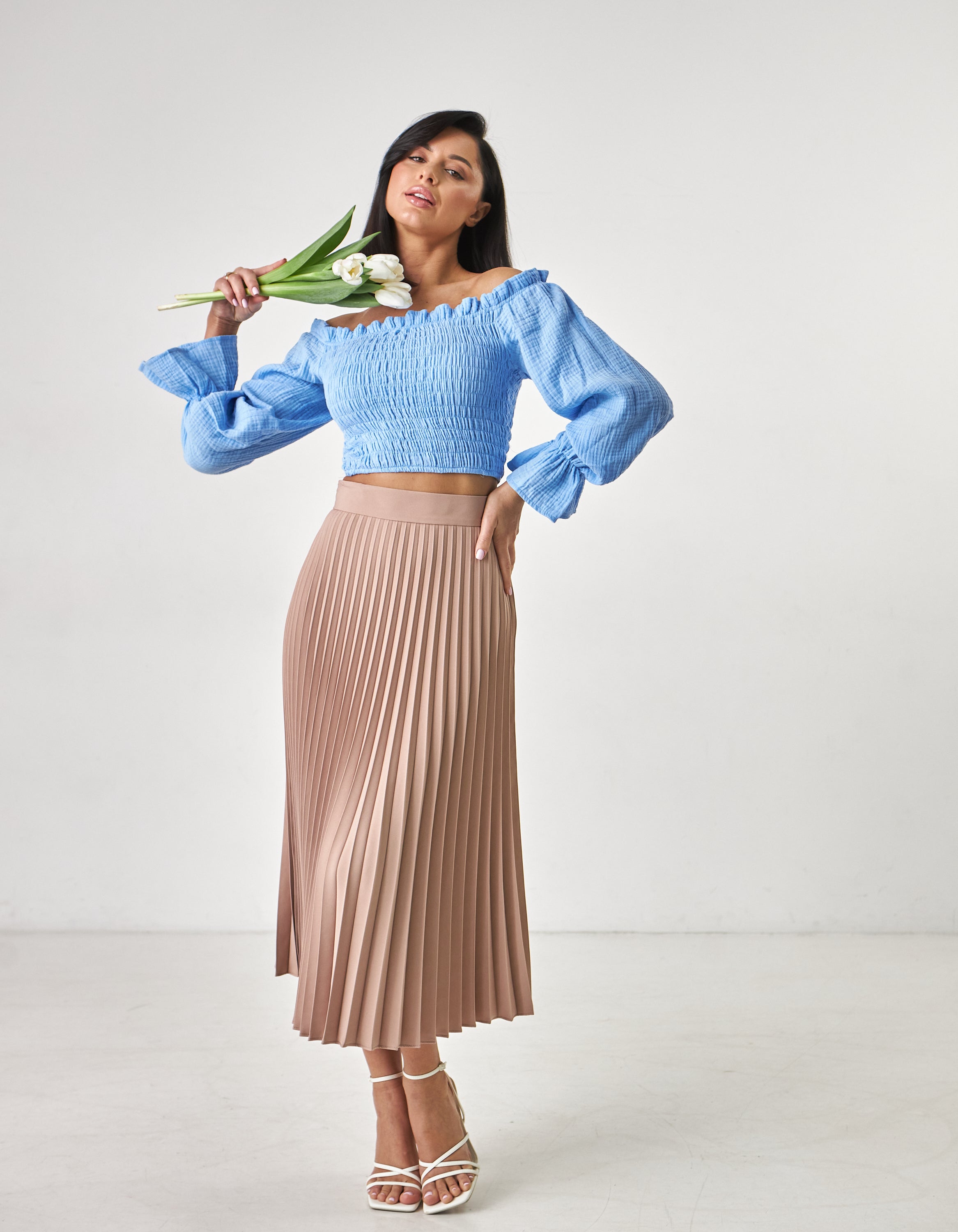 Блуза топ з резинкою по ліфу та спині - Wear Me