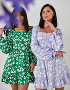 Сукня міні з воланом по низу зі штапелю - Wear Me