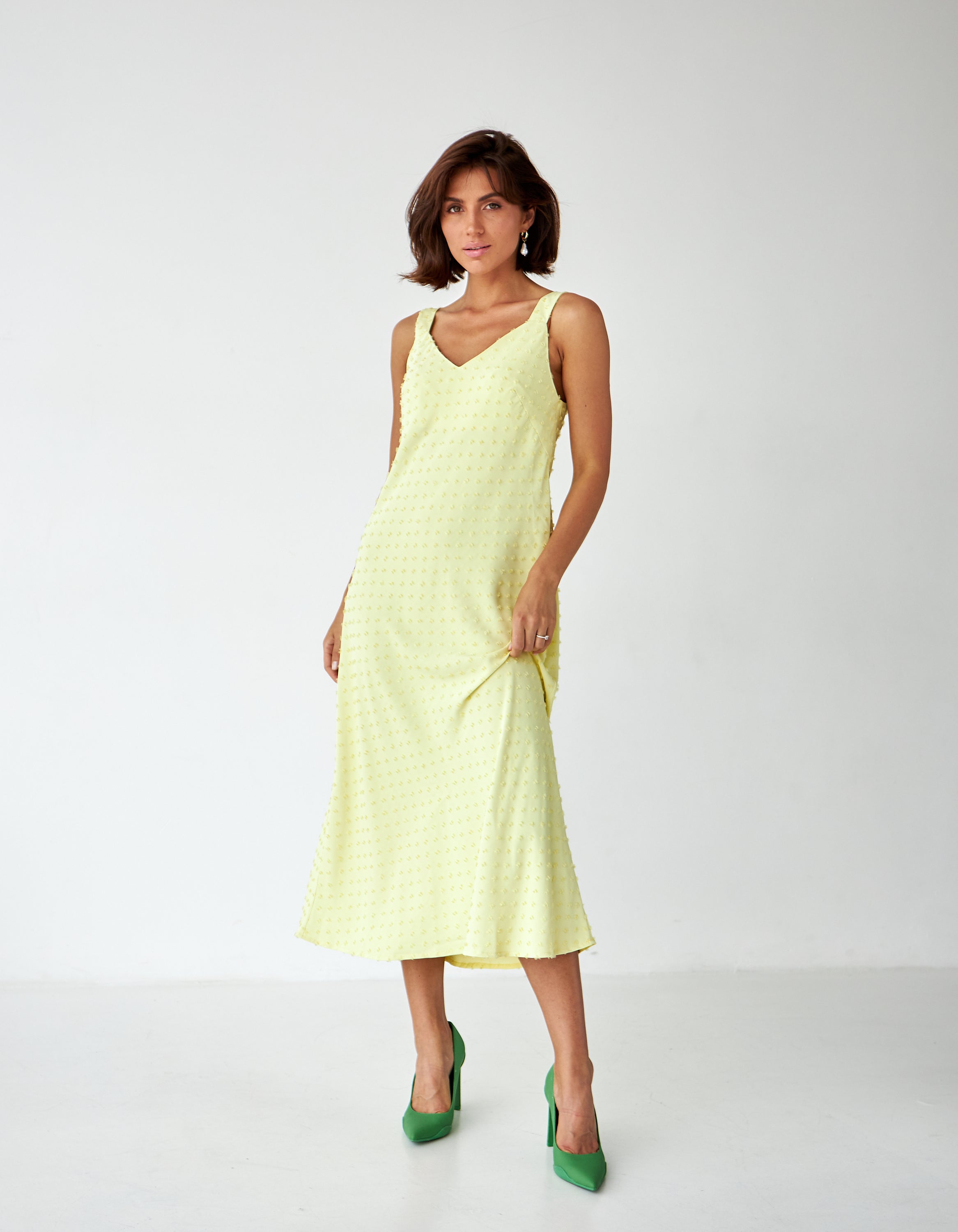 Сукня міді на широких бретелях - Wear Me