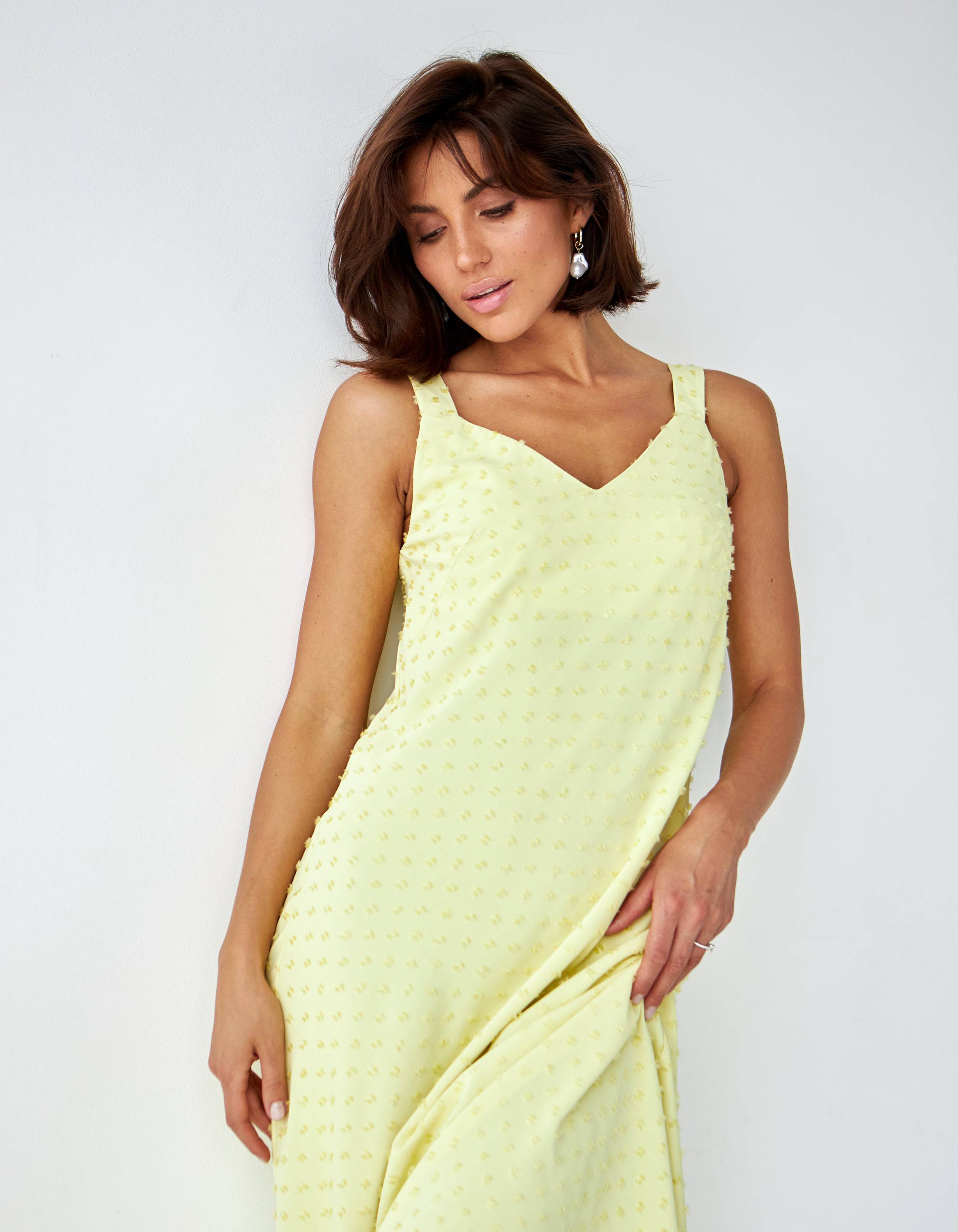 Сукня міді на широких бретелях - Wear Me