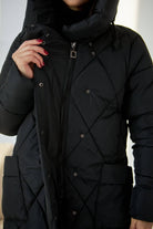 Пальто пуховик з накладними кишенями на змійці - Wear Me