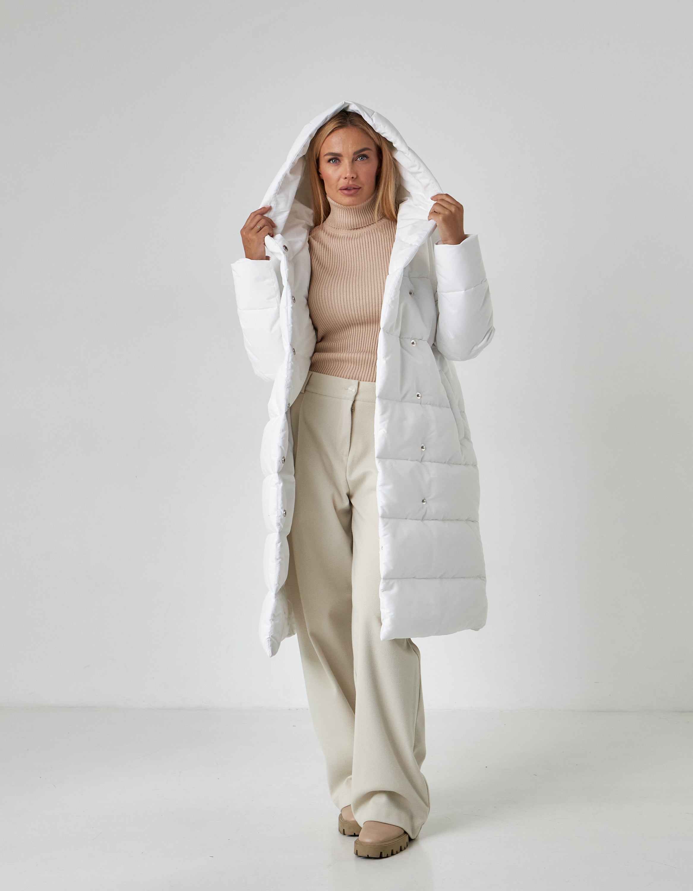 Пальто пуховик на кнопках - Wear Me