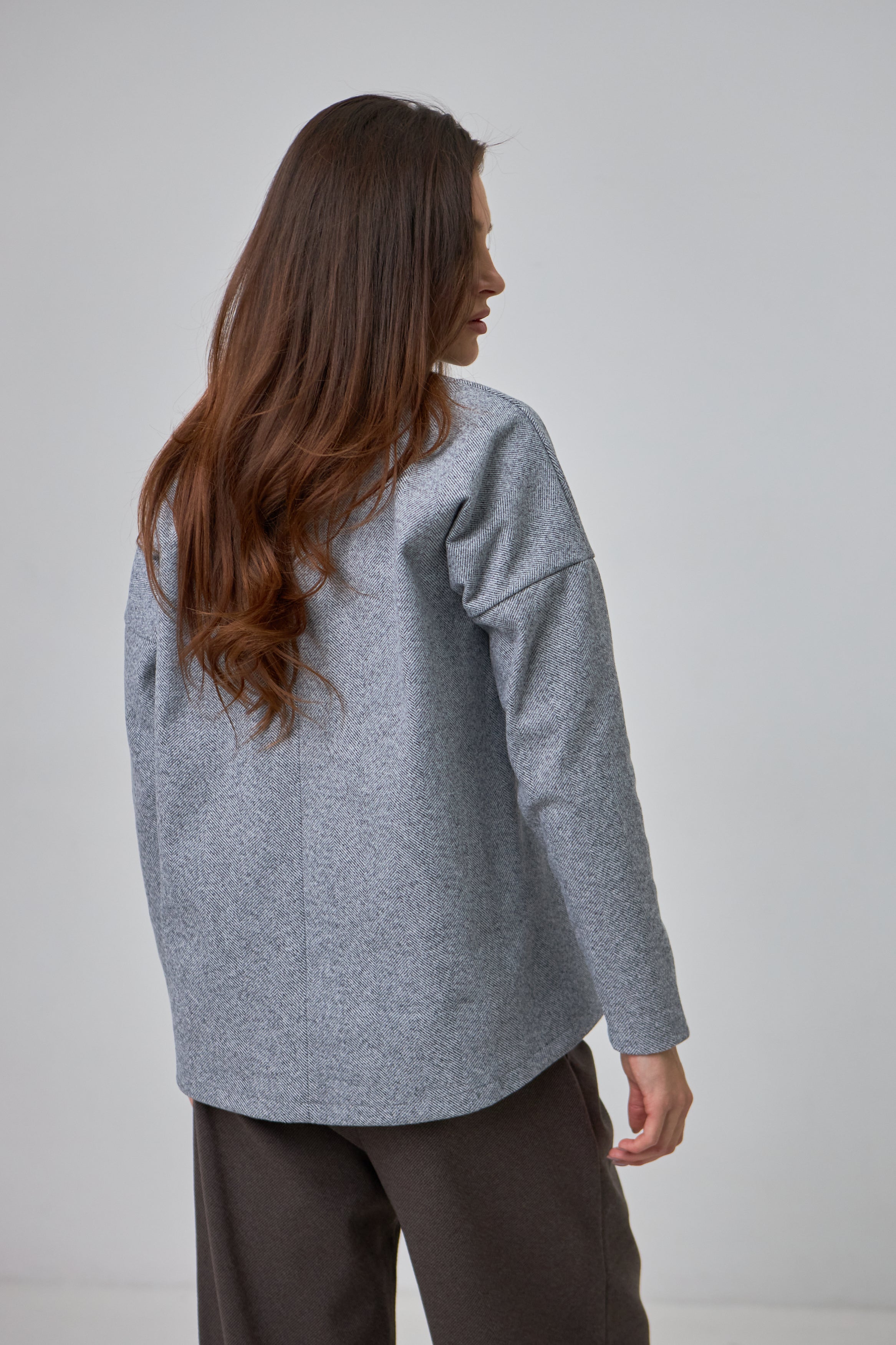 Світшот кежуал зі блискавкою по спинці "ЕМІЛІ" - Wear Me