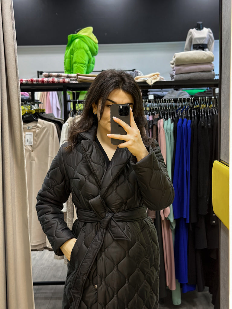 Пальто стьожка з відкладним коміром - Wear Me
