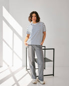 Футболка в смужку з вишивкою келих - Wear Me
